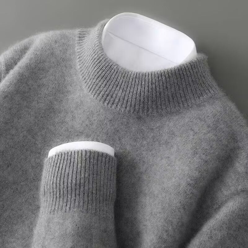 Silvia™ | Classic Cashmere Sweater (Gray)